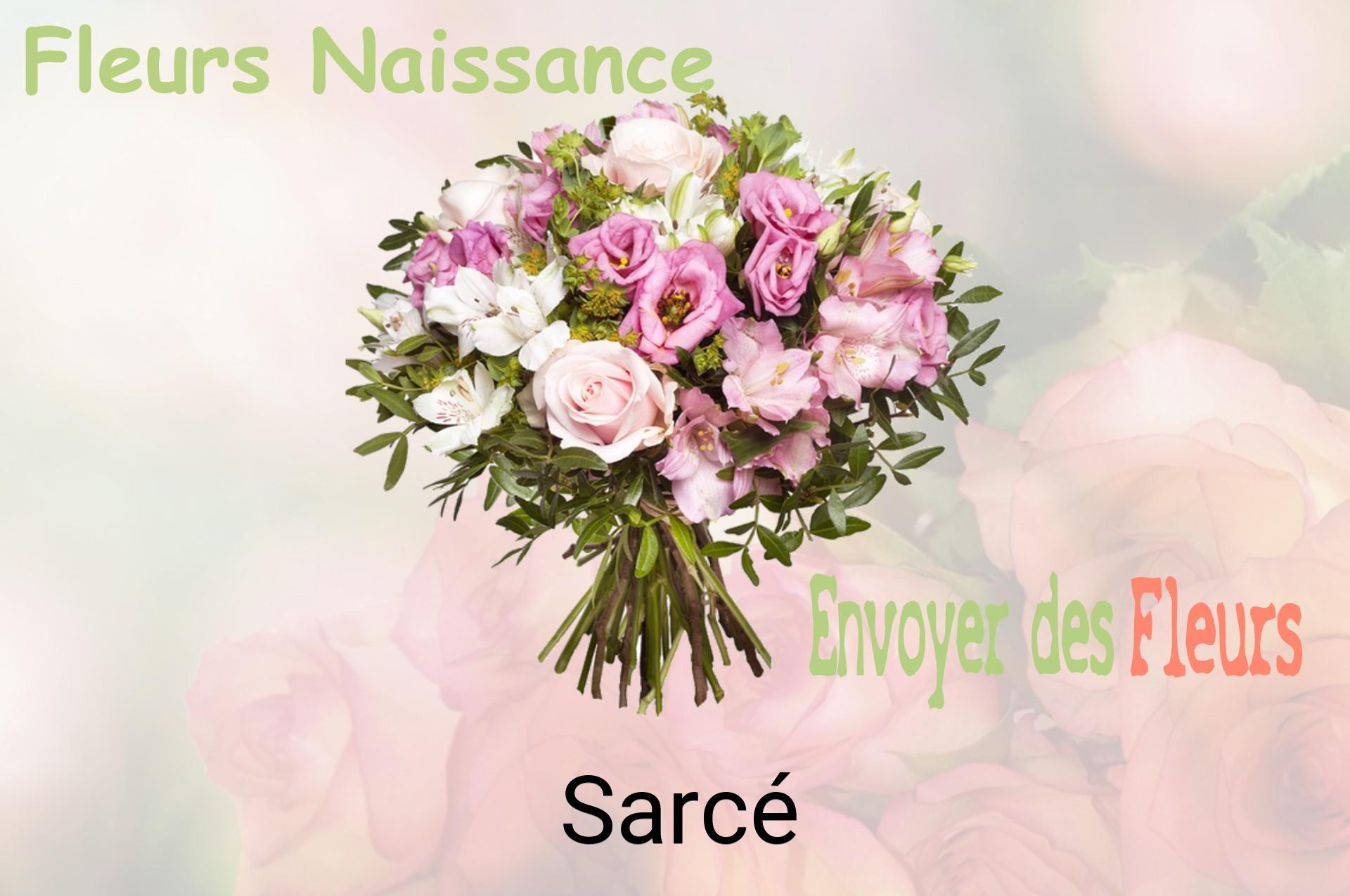 Bouquet de fleurs de naissance livré à Sarcé